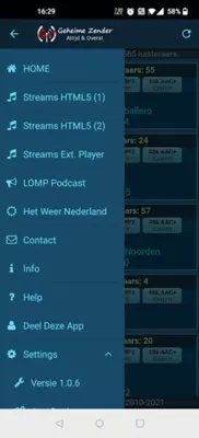 GeheimeZender / PiratenStreams android App screenshot 1