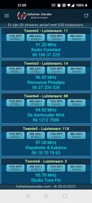 GeheimeZender / PiratenStreams android App screenshot 5